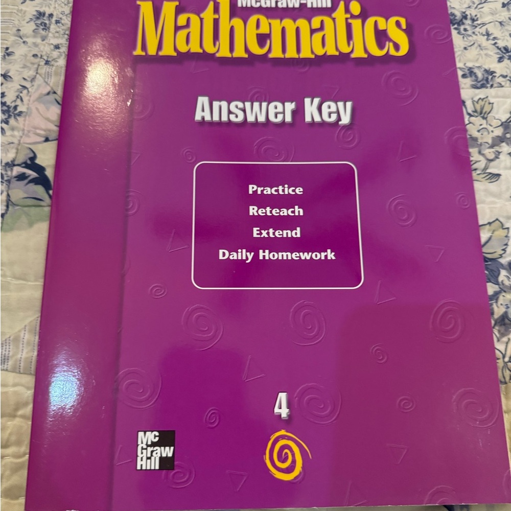 McGraw-Hill Mathematics Answer Key Book